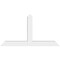 Ekena Millwork Portland Architectural Grade PVC Gable Bracket, 72"W x 39"H x 6"D x 6"F, 13/12 Pitch GBP072X39X0606POR00 - alternate 4